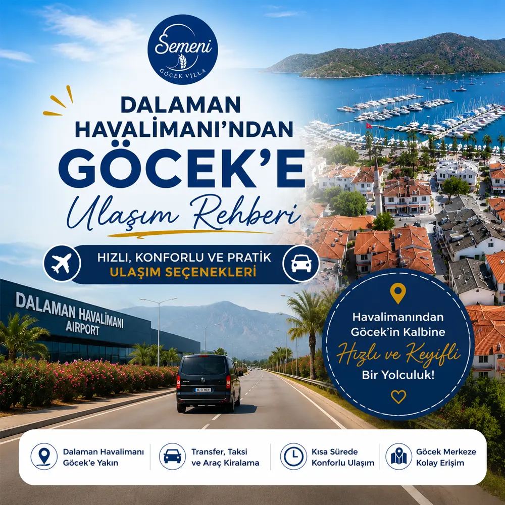 Dalaman Havalimanı’ndan Göcek’e Ulaşım Rehberi