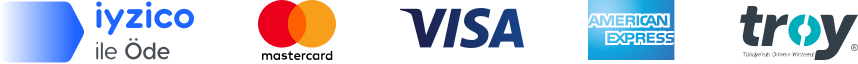 iyzico ile öde, Visa, Mastercard, American Express ve Troy ödeme yöntemleri